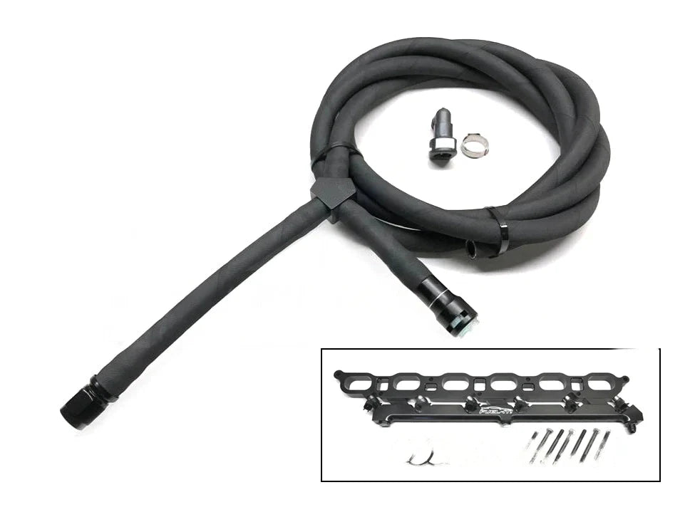 Fuel-It BMW N55 Port Fuel Injection (MPI) Kit for E-Series (E82 E90 E92) – Aux Fuel Rail & Intake Manifold Spacer, Bosch 52lb Injectors – E85/Flex-Fuel, JB4 Compatible Secondary Fueling Upgrade for 135i 335i