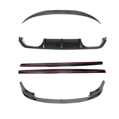 BMW M4 F83 Convertible Cabriolet Carbon Fibre Body Kit - M Performance Style Full Aero Kit/Pack (Splitter, Side Skirts, Diffuser, Spoiler) 2014-2020 | CT Carbon Gloss | M4 Vert Drop Top Carbon Fiber Kit UK