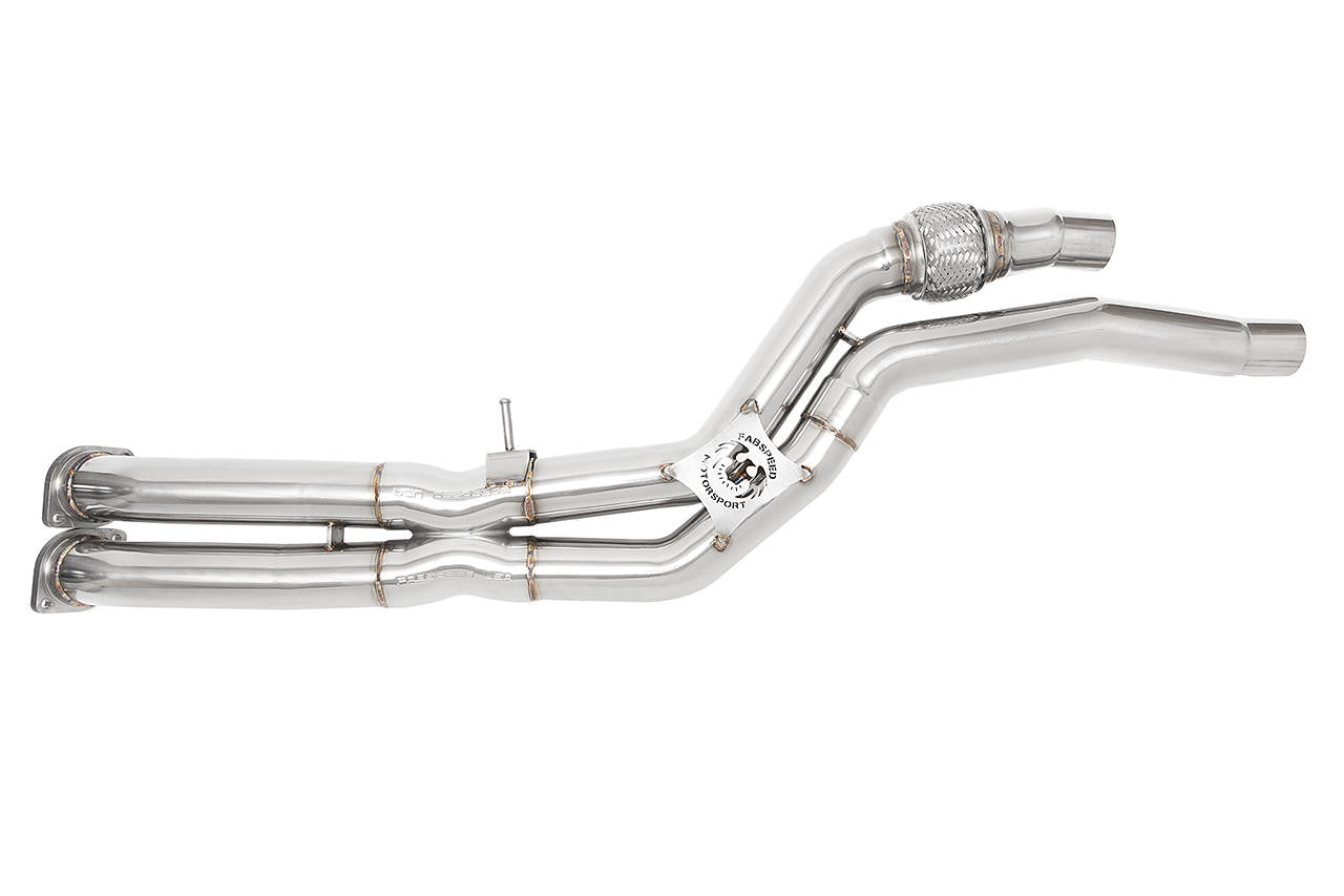 Fabspeed BMW M3/M4 (F80 F82) Secondary Cat Bypass X-Pipe Midpipe | S55 | M Performance Exhaust Compatible