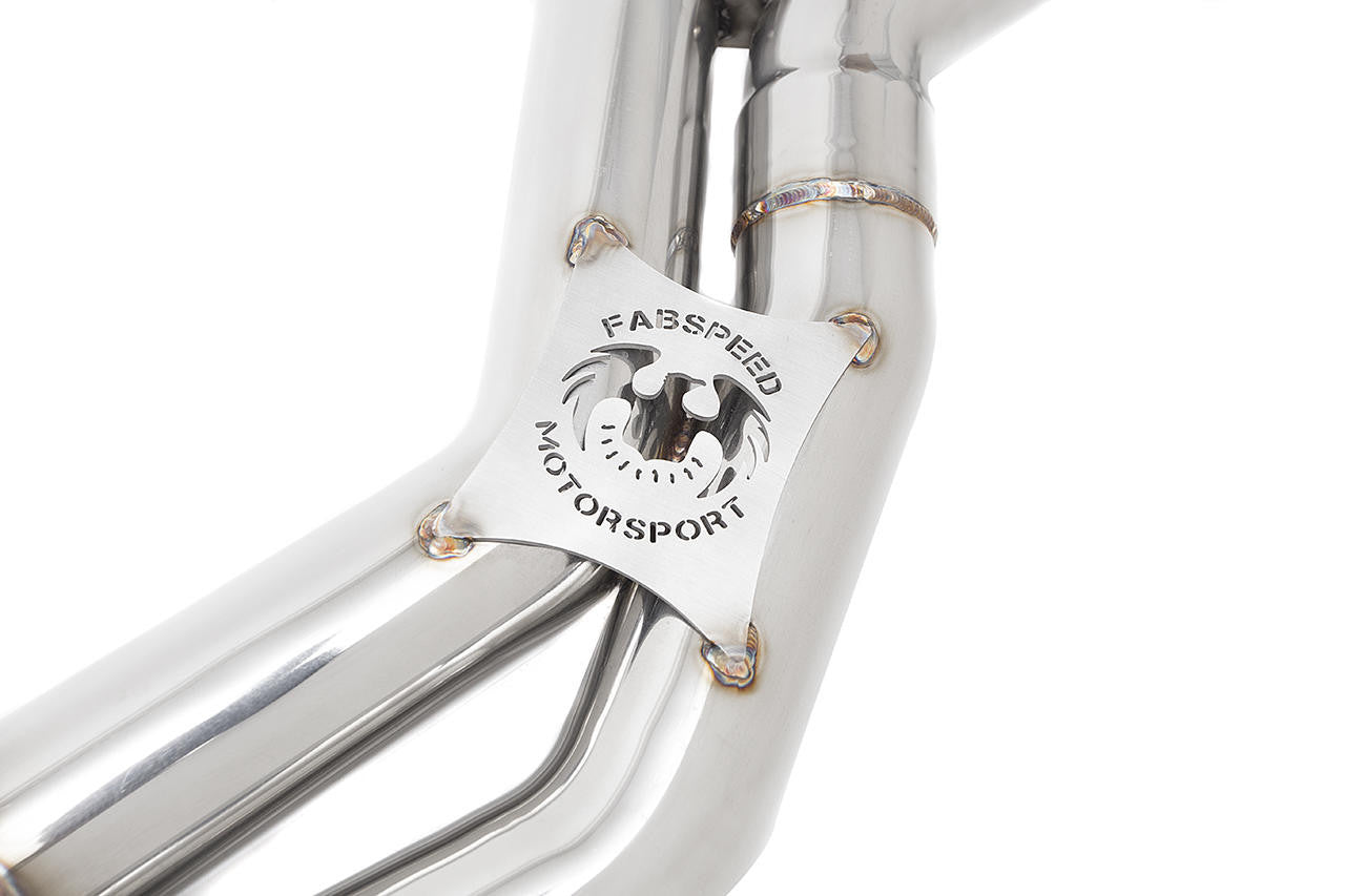 Fabspeed BMW M3/M4 (F80 F82) Secondary Cat Bypass X-Pipe Midpipe | S55 | M Performance Exhaust Compatible