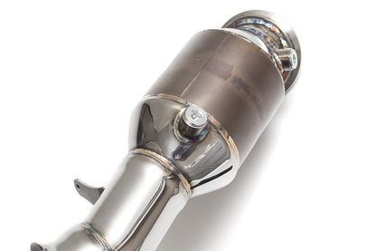 Fabspeed BMW N55 Catted Downpipe 200 CPSI (200 Cell) HJS Sports Cat Catalytic Converter - High-Flow Front Pipe for F87 M2, F22/F23 M235i, F30/F31 335i (07/2013+), F32/F33 435i - Direct Fit, Bolt-On, No CEL