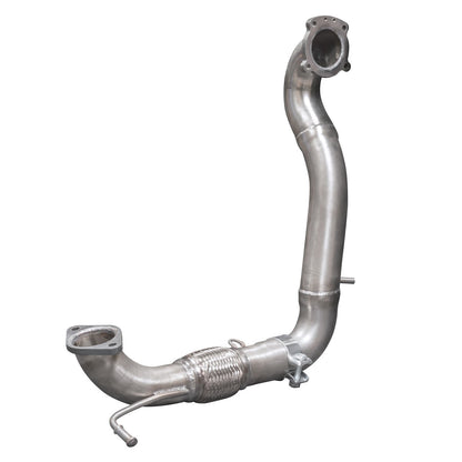 Ford Fiesta Mk7 1.0 EcoBoost Downpipe / Front Pipe - Cobra Sport 2.5in (63.5mm) Turbo Outlet Pipe - Sports Cat or De-Cat - High Flow Catalyst, Race Decat - Bolt-On Performance Exhaust Upgrade for ST-Line 2012-2017