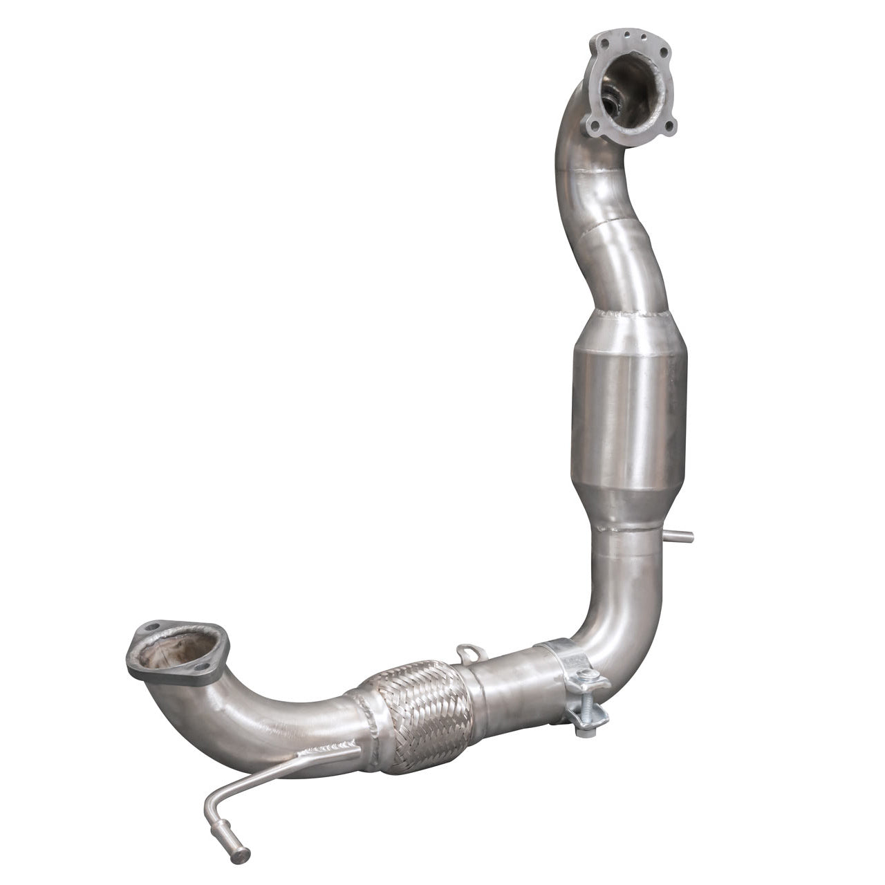 Ford Fiesta Mk7 1.0 EcoBoost Downpipe / Front Pipe - Cobra Sport 2.5in (63.5mm) Turbo Outlet Pipe - Sports Cat or De-Cat - High Flow Catalyst, Race Decat - Bolt-On Performance Exhaust Upgrade for ST-Line 2012-2017
