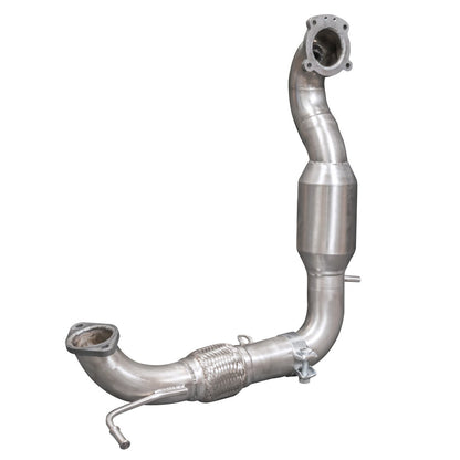 Ford Fiesta Mk7 1.0 EcoBoost Downpipe / Front Pipe - Cobra Sport 2.5in (63.5mm) Turbo Outlet Pipe - Sports Cat or De-Cat - High Flow Catalyst, Race Decat - Bolt-On Performance Exhaust Upgrade for ST-Line 2012-2017