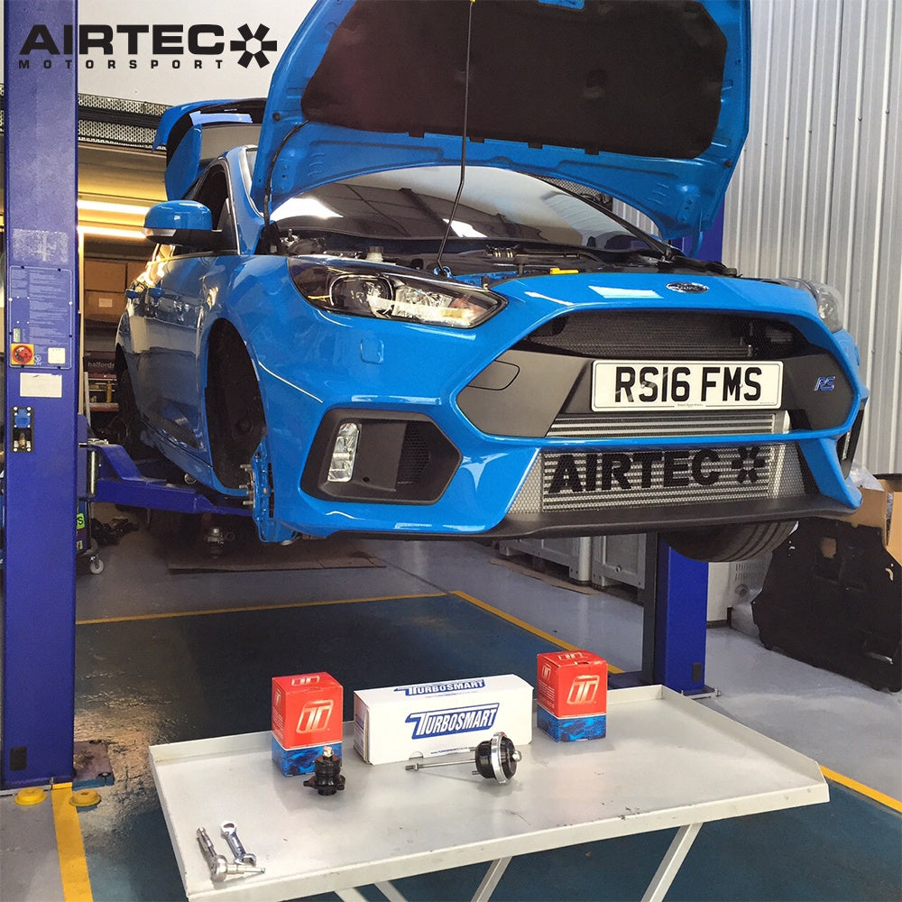 Turbosmart Kompact Shortie VR08 Dual Port Blow Off Valve (BOV) / Dump Valve / Diverter Valve for Ford Focus RS Mk3 2.3 EcoBoost (2016-2018) – Direct-Fit Billet Turbo Valve Upgrade, VTA + Recirc, OEM DV Replacement