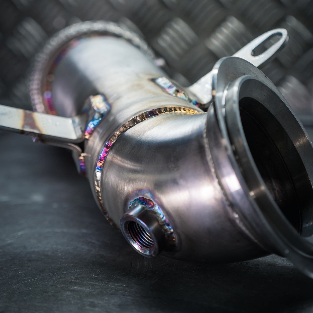 Ford Fiesta ST Mk8.5 (2022+) 1.5 EcoBoost Turbo Downpipe – 3 Inch 76mm Stainless Front/Turbo Outlet Pipe, High-Flow Sports Cat or Decat/De-Cat | OPF/GPF Compatible Performance Exhaust Upgrade (Facelift)