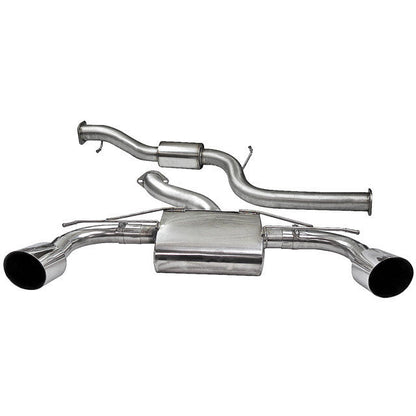 Ford Focus RS Mk2 2.5T Cat-Back/Catback Exhaust System | 3in (76.2mm) After-Cat Centre & Back Box | Resonated or Non-Resonated | Direct Fit to OE Catalyst | Performance Rear Section Upgrade 2009-2011