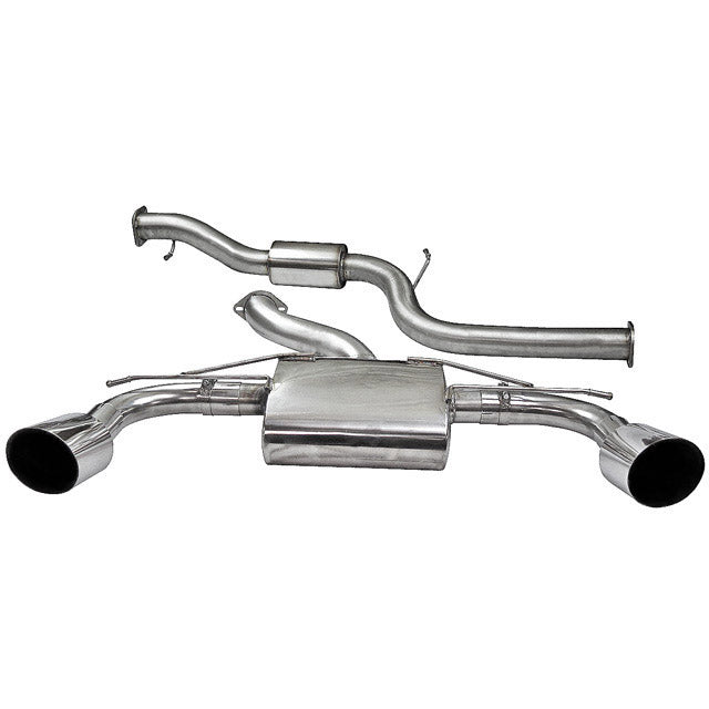 Ford Focus RS Mk2 2.5T Cat-Back/Catback Exhaust System | 3in (76.2mm) After-Cat Centre & Back Box | Resonated or Non-Resonated | Direct Fit to OE Catalyst | Performance Rear Section Upgrade 2009-2011