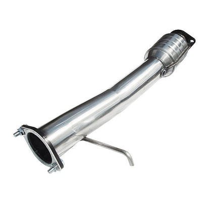 Ford Focus RS Mk2 2.5T Turbo Downpipe/Front Pipe 3in (76mm) T304 Stainless - Sports Cat High Flow Catalyst or Decat/Catless Race Pipe - Cobra Sport Performance Exhaust Upgrade