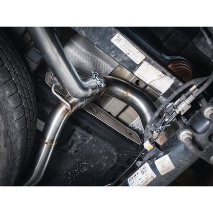 Ford Ranger Mk4 Pickup 4x4 2.0 EcoBlue TDCi (2019-2022, incl. Bi-Turbo) Raptor Style Dual Exit Twin Tip Axle-Back/Rear Section Performance Exhaust - Cobra Sport Stainless Steel Back Box/Rear Silencer Upgrade