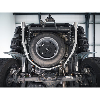 Ford Ranger Mk4 Pickup 4x4 2.0 EcoBlue TDCi (2019-2022, incl. Bi-Turbo) Raptor Style Dual Exit Twin Tip Axle-Back/Rear Section Performance Exhaust - Cobra Sport Stainless Steel Back Box/Rear Silencer Upgrade