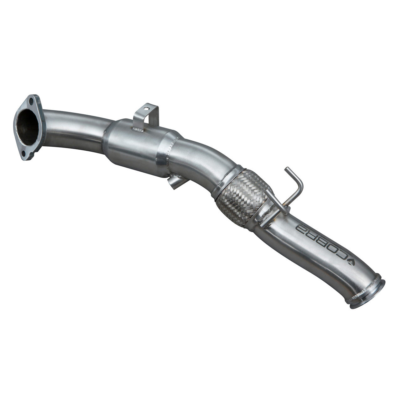 Ford Focus RS MK3 2.3 EcoBoost Turbo Downpipe / Down Pipe / Front Pipe 3” (76mm) – High Flow Sports Cat or De-Cat Catless Decat – Cobra Sport Compatible Performance Exhaust Upgrade