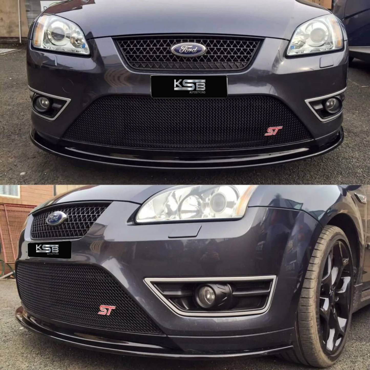 Ford Focus St Mk2 Facelift Front Splitter and Side Skirt Extensions (2008-2011)