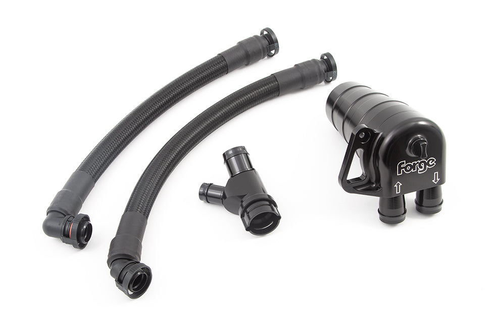 Forge Motorsport FMCT6 B58/B58B30 Oil Catch Can Kit | Breather Catch Tank PCV Oil Separator / Blow-By Filter for Toyota GR Supra Mk5 A90 3.0 Turbo & BMW Z4 G29 M40i – Plug & Play 0.4L