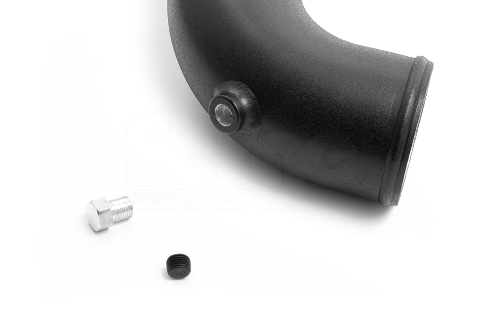 Forge Motorsport MINI Cooper S/JCW Charge Pipe & Boost Pipe Kit - F56, F54 Clubman, F60 Countryman (2.0T) - Black Aluminium Hard Pipe Upgrade - Intercooler/Turbo Outlet Piping - Hot/Cold Side - FMBPJCW