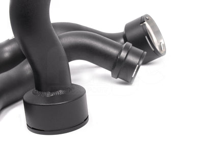 Forge Motorsport MINI Cooper S/JCW Charge Pipe & Boost Pipe Kit - F56, F54 Clubman, F60 Countryman (2.0T) - Black Aluminium Hard Pipe Upgrade - Intercooler/Turbo Outlet Piping - Hot/Cold Side - FMBPJCW