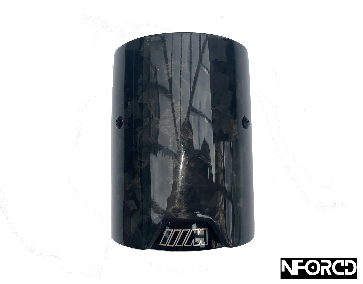 BMW Forged Carbon Fibre Exhaust Tips - Black | M Performance Style Clamp-On Tailpipe Trims with Hidden Clamp | 63-67mm / 67-72mm Inlet | UK Stock | Fits BMW 1 2 3 4 5 Series, M2 M3 M4 M5