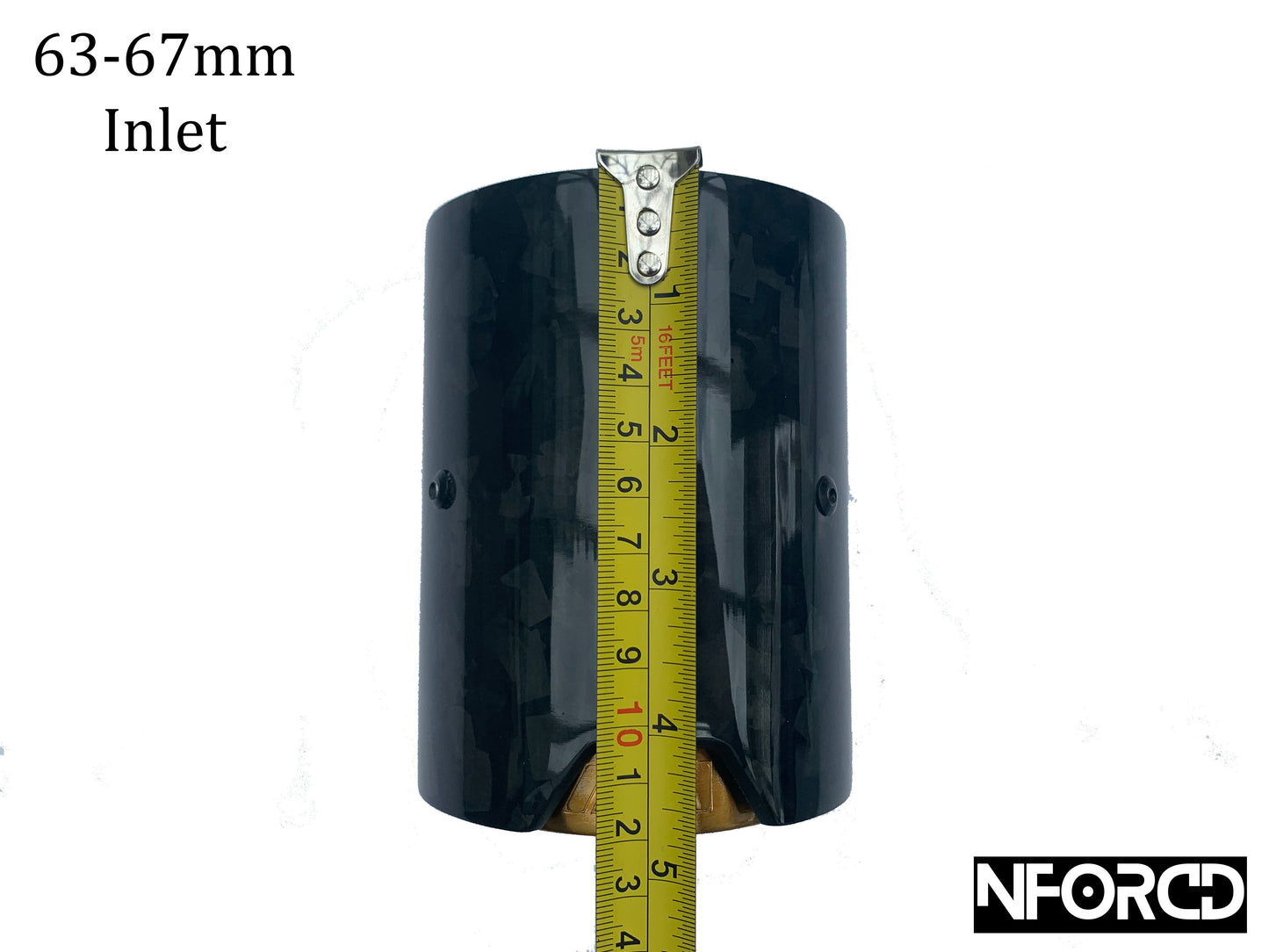 BMW Blue Forged Carbon Fibre Exhaust Tips – Tailpipe Finishers/Muffler Tail Trim, Clamp-On Slip Fit, Hidden Clamp, M-Style – 63–67mm & 67–72mm Inlet (Single) – UK Stock