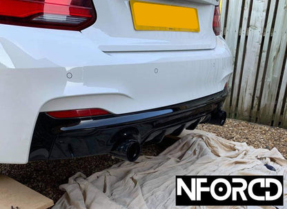 Forged Carbon Fibre Exhaust Tips for BMW - Silver Accents | M Performance Style Tailpipe Trims/Covers | Slip-On Clamp Fit End Tips | 63-67mm & 67-72mm Inlet | Marbled Carbon Tailpipe Finishers | UK Stock