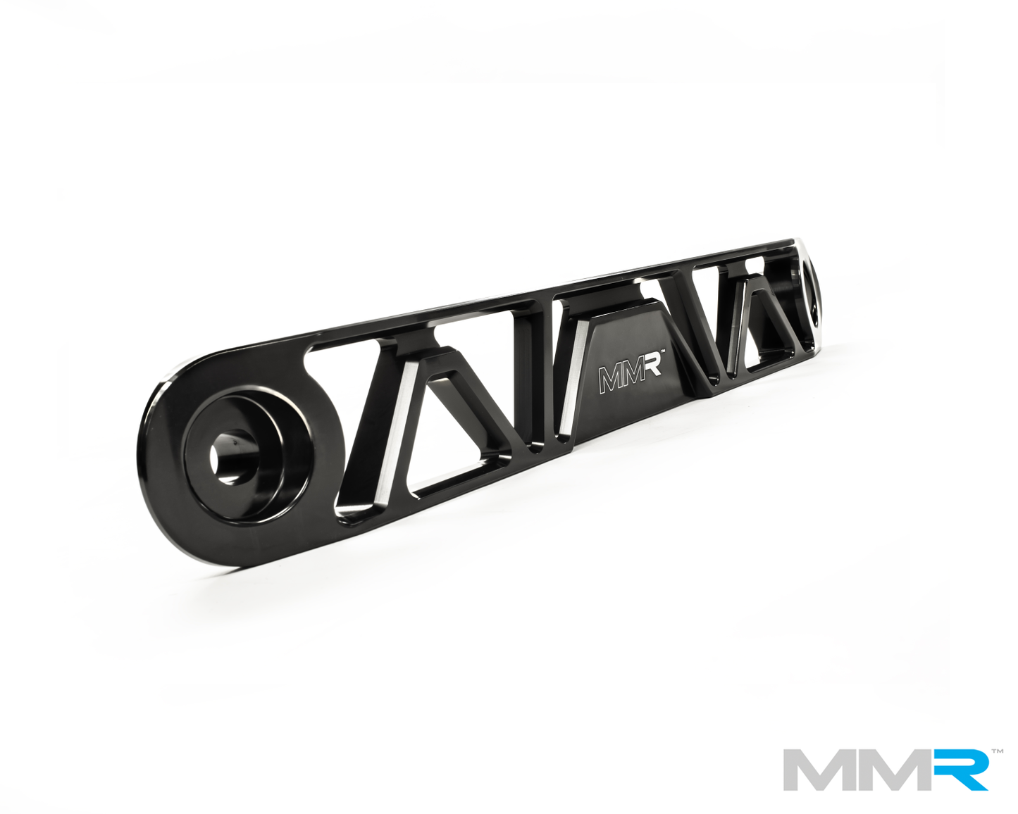 Mini Cooper F56 F55 F54 Clubman Front Lower Chassis/Subframe Brace - CNC Billet T-6061 Aluminium, Gloss Black - Bolt-On Handling Upgrade & Exhaust Clearance - Gen 3 2013+ - Fits Cooper, Cooper S, SD, JCW - Tie Bar/Undertray/Tunnel Brace/Stiffener