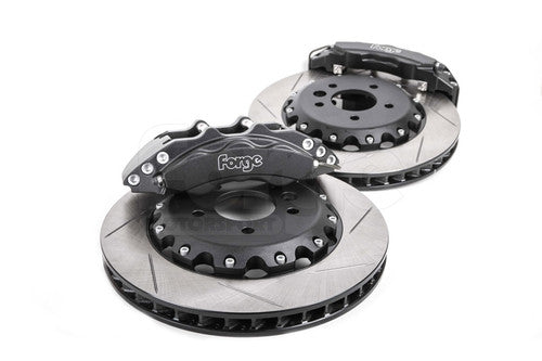 Forge Motorsport 380mm 6-Piston Front Big Brake Kit BBK for BMW 3 Series E90 E91 E92 E93 (E9x, Non-M3) - Brake Upgrade/Conversion - 380x32 Grooved Discs, 6-Pot Calipers, Performance Pads & Braided Stainless Lines