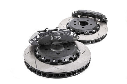 Forge Motorsport 380mm 6-Piston Front Big Brake Kit BBK for BMW 3 Series E90 E91 E92 E93 (E9x, Non-M3) - Brake Upgrade/Conversion - 380x32 Grooved Discs, 6-Pot Calipers, Performance Pads & Braided Stainless Lines