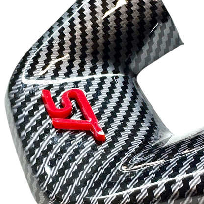 Transit Custom Facelift - Carbon Fibre Look Steering Wheel Trim Surrounds