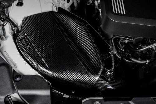 Eventuri Carbon Fibre Cold Air Intake/Induction Kit for BMW 3 Series G20 B48 (318i 320i 330i 330e Hybrid) Pre 11/2018 - Sealed Carbon Fiber Airbox, High Flow Dry Filter,