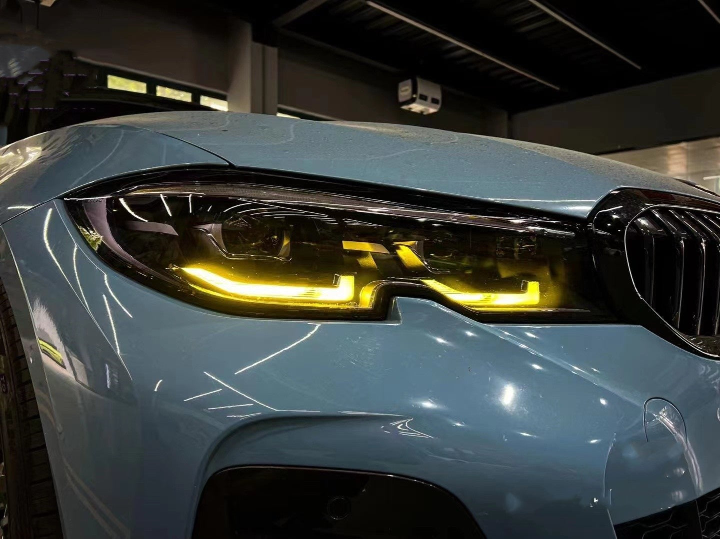 BMW 3 Series G20/G21 Amber Yellow DRL Module Kit - for Adaptive Laserlight/Laser Headlights Only - Daytime Running Light/Angel Eyes LED Conversion Upgrade (Saloon & Touring, 2019-2022)