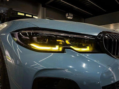 BMW 3 Series G20/G21 Amber Yellow DRL Module Kit - for Adaptive Laserlight/Laser Headlights Only - Daytime Running Light/Angel Eyes LED Conversion Upgrade (Saloon & Touring, 2019-2022)