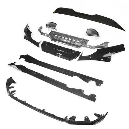BMW 2 Series G42 Coupe 2022+ Gloss Black Exterior Styling Kit – Shadowline/Blackout/High Gloss Piano Black Pack, Blackline Trim Set, M Sport Style | Blak by CT Carbon