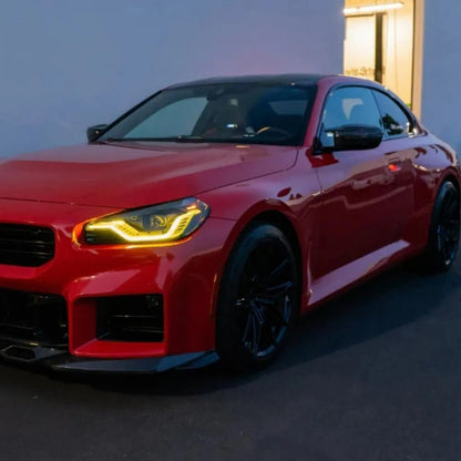 BMW M2 G87 Amber/Yellow DRL Modules Set (2022-2025) for Adaptive Headlights/Headlamps – Angel Eyes/Halo Icon Light LED Daytime Running Light Boards, DRL Colour/Color Change Upgrade Kit Pair – 2022 2023 2024 2025