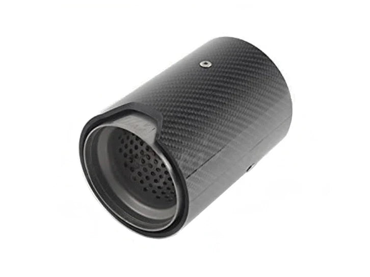 Genuine BMW M Performance Carbon Fibre/Fiber Exhaust Tips Pair | 1 Series F20 F21 M135i M140i | OEM Tailpipe Finishers Muffler Tips | Twin Round 89mm, 60-63mm Inlet | Fits M Performance Back Box/Sports Silencer | Part 18302286255
