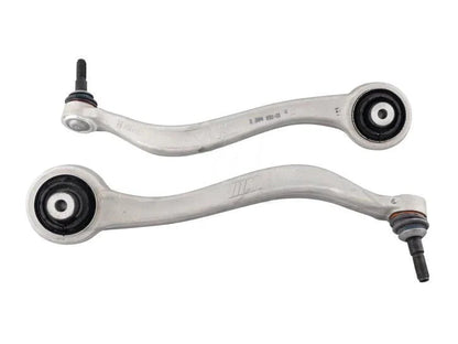 Genuine BMW M3/M4 Front Lower Control Arms + Tension Struts (Wishbones/Caster Thrust Arms) Camber Kit - F2x F3x Retrofit for F20 F21 F22 F23 F30 F31 F32 F33 F34 F36 1/2/3/4 Series - OEM Track Control Arms, Increased Negative Camber - GBMW0023