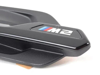 BMW F87 M2/M2 Competition Gloss Black Side Vents – Genuine OEM Air Breather Fender Gills Grilles Wing Inserts Trim Pair (Shadowline/Piano Black, Left & Right) 2014–2018 – 51712407180 51712407179