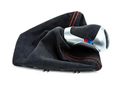 Genuine BMW M Performance Interior Kit for F87 M2 & M2 Competition  Carbon Fibre & Alcantara, Manual Shift Knob & Gaiter (Blue/Orange Stitch), Carbon Fibre Handbrake Handle  OEM LHD/RHD