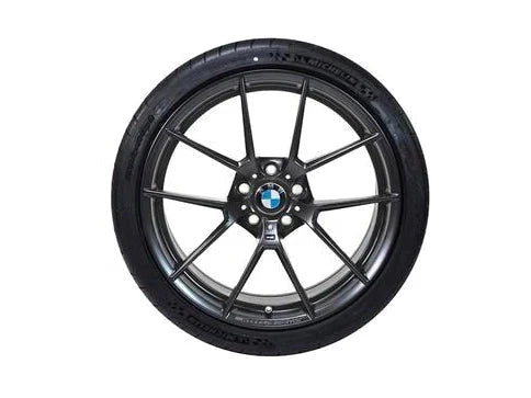 BMW F87 M2/M2 Competition 763M Rear Alloy Wheel 19 inch Y-spoke Matte Black - Genuine OEM M Performance 10Jx19 ET40 (36118053422)