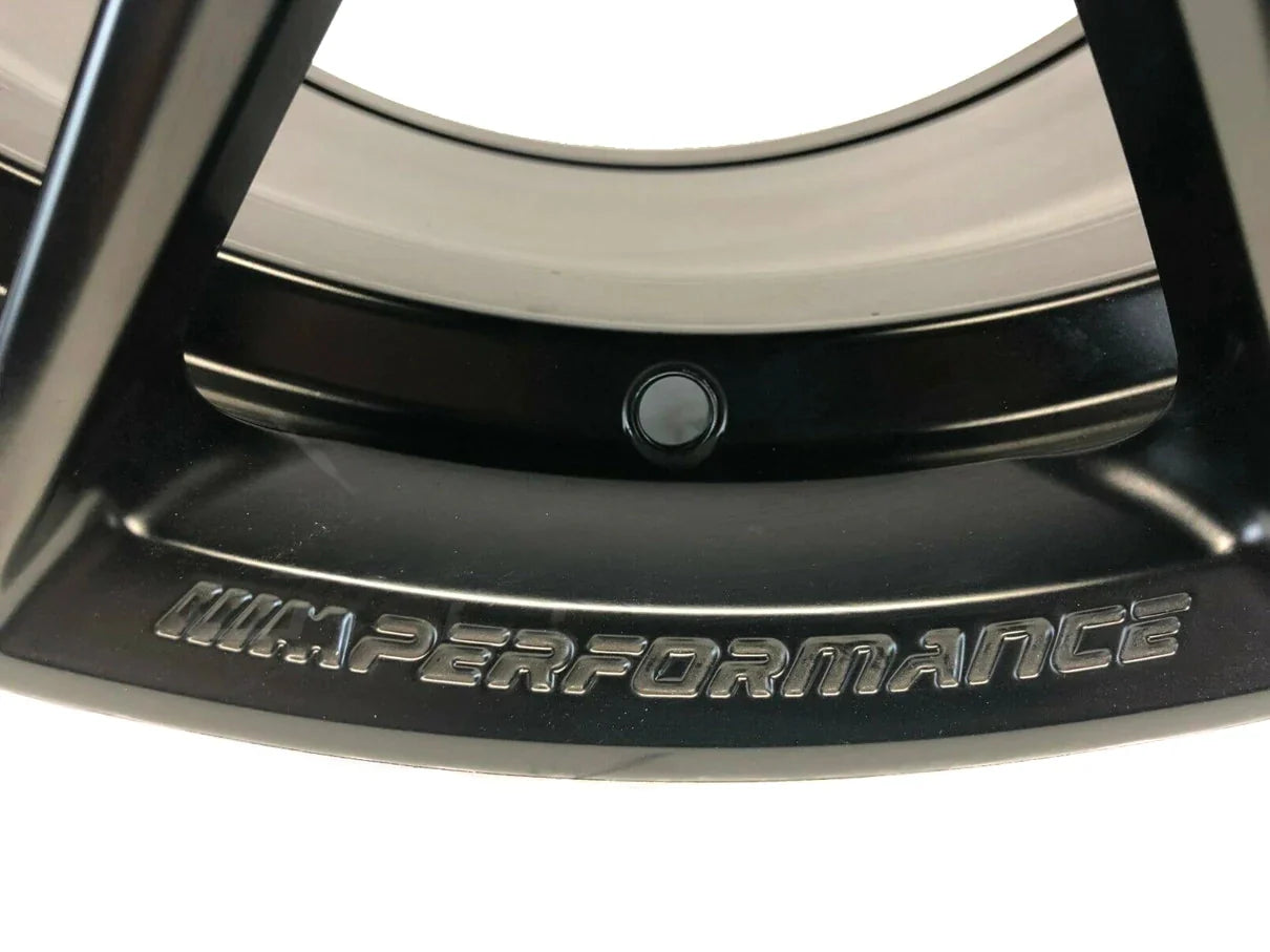 BMW F87 M2/M2 Competition 763M Rear Alloy Wheel 19 inch Y-spoke Matte Black - Genuine OEM M Performance 10Jx19 ET40 (36118053422)