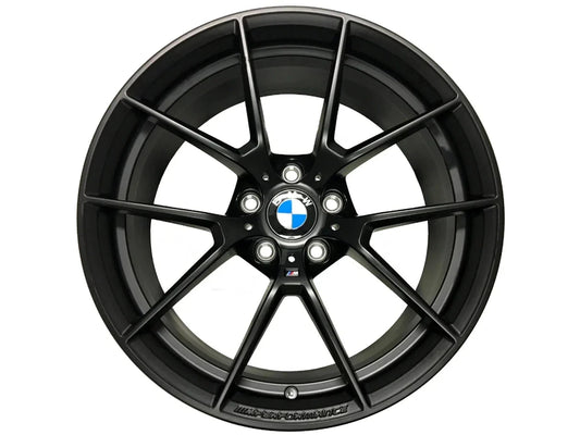 Genuine OEM BMW 763M Y-Spoke Rear Alloy Wheel Rim 20x10J ET40 Matte/Matt Black - Single 20 Inch Replacement 36118053423 - Fits F80 M3 & F82/F83 M4 (Rear Axle) - M Performance Back Wheel