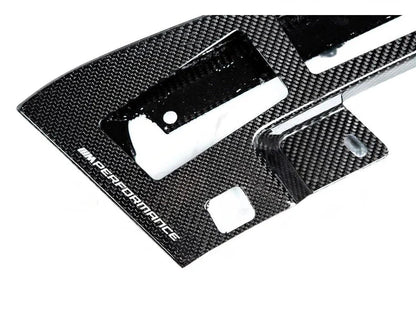 Genuine BMW M Performance F90 M5 LCI Carbon Fibre/Fiber Front Lip Spoiler Kit - Splitter Blades & Lower Centre Lip (Front Air Dam/Chin Spoiler) 2021+ OEM Front Bumper Aero Set Fits M5 Competition