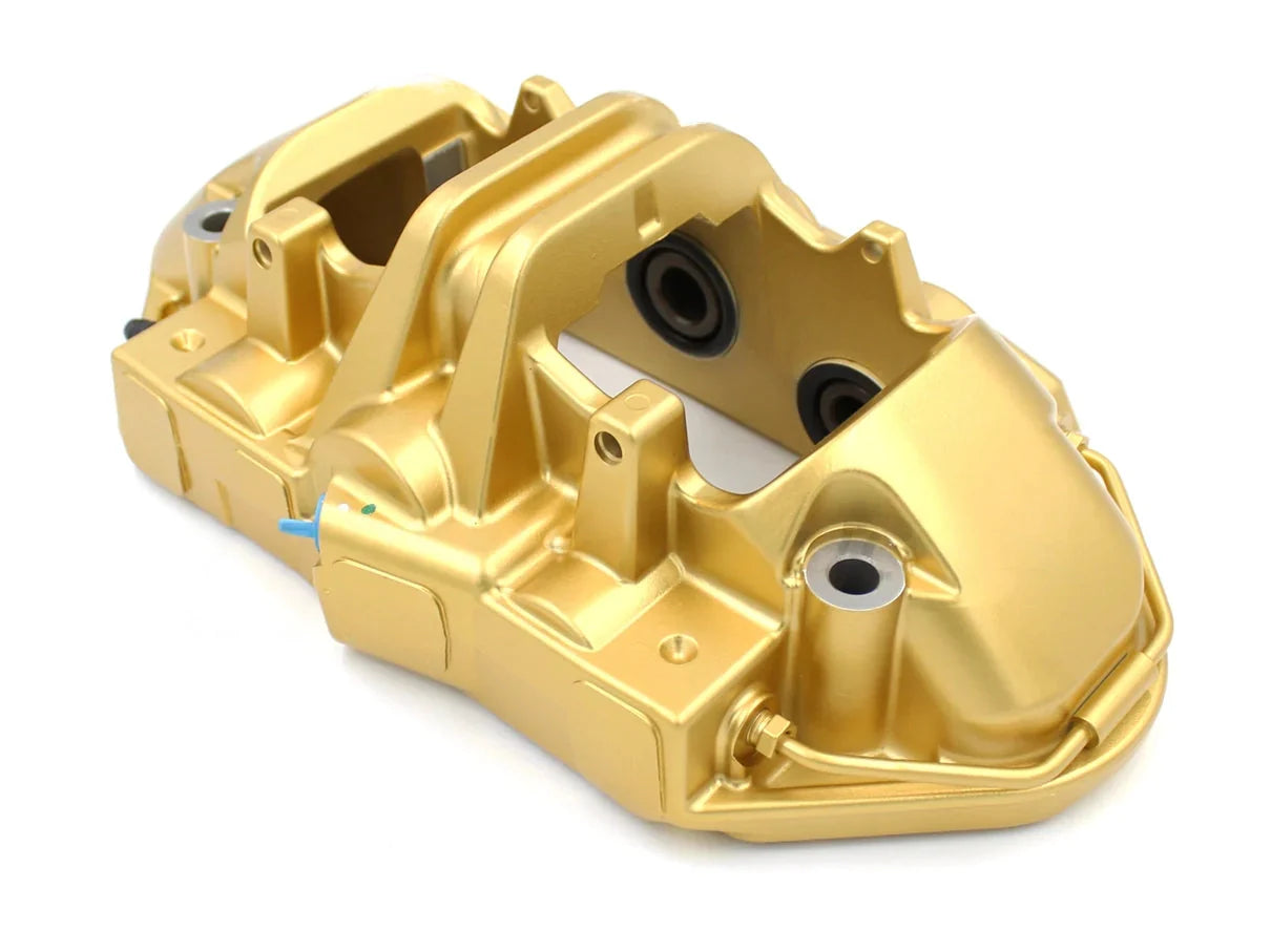 BMW F90 M5 Carbon Ceramic Brakes Kit (CCB/CCM BBK) OEM Retrofit – Front & Rear Gold Calipers, Rotors/Discs – Genuine BMW M