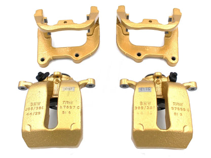 BMW F90 M5 Carbon Ceramic Brakes Kit (CCB/CCM BBK) OEM Retrofit – Front & Rear Gold Calipers, Rotors/Discs – Genuine BMW M