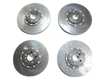 BMW F90 M5 Carbon Ceramic Brakes Kit (CCB/CCM BBK) OEM Retrofit – Front & Rear Gold Calipers, Rotors/Discs – Genuine BMW M