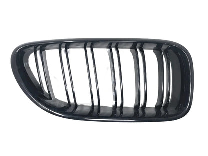 Genuine BMW M Performance Gloss Black Kidney Grilles for BMW M6 F06 F12 F13 LCI - Front Double Slat OEM Grille Set (Pair)