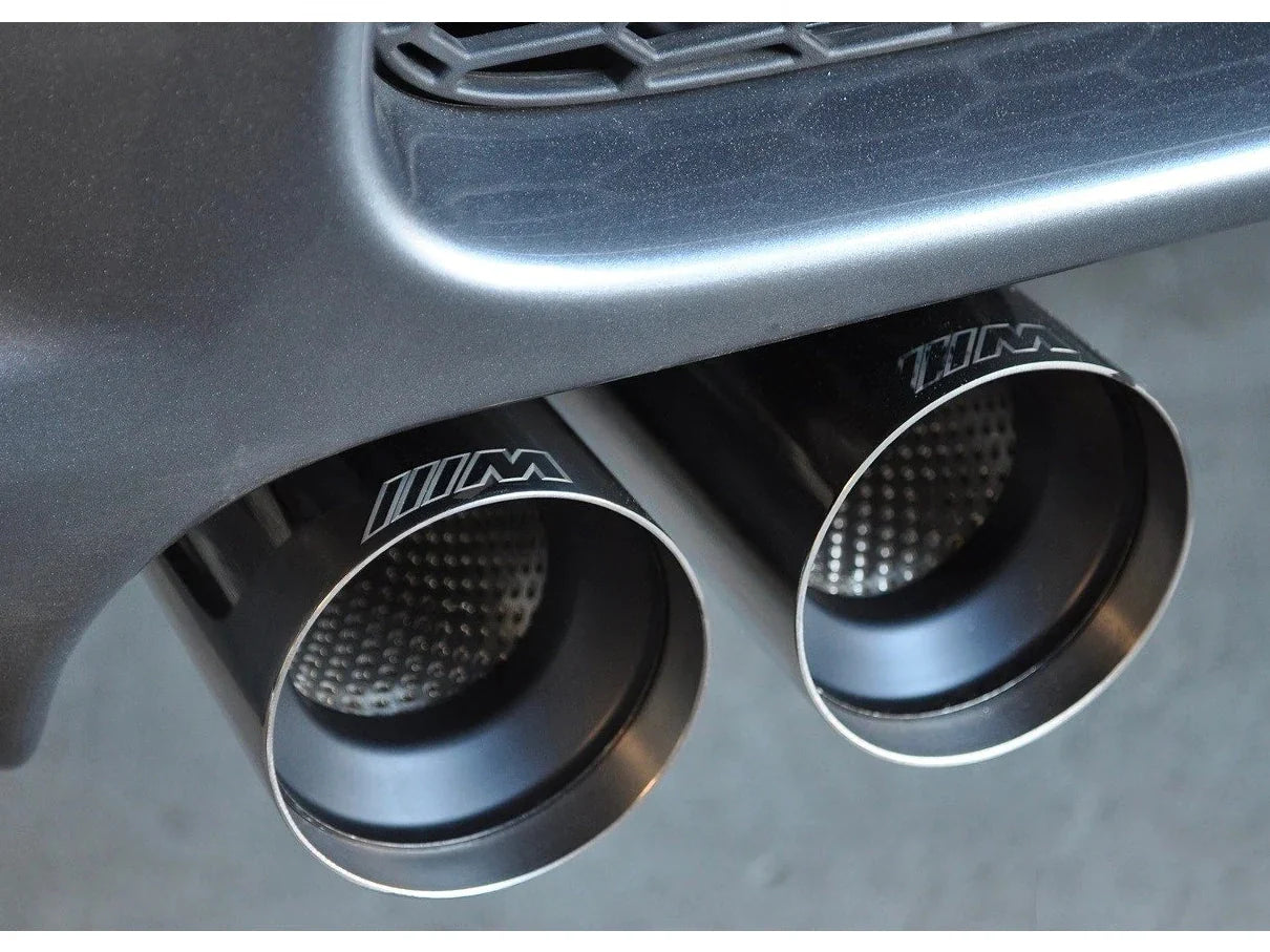Genuine BMW M Performance Exhaust Rear Silencer/Muffler for M3 E90 Saloon/Sedan 20072011 | Inconel, 4x74mm Polished Titanium Quad Tailpipes | OEM V8 Back Box | PN 18302184198