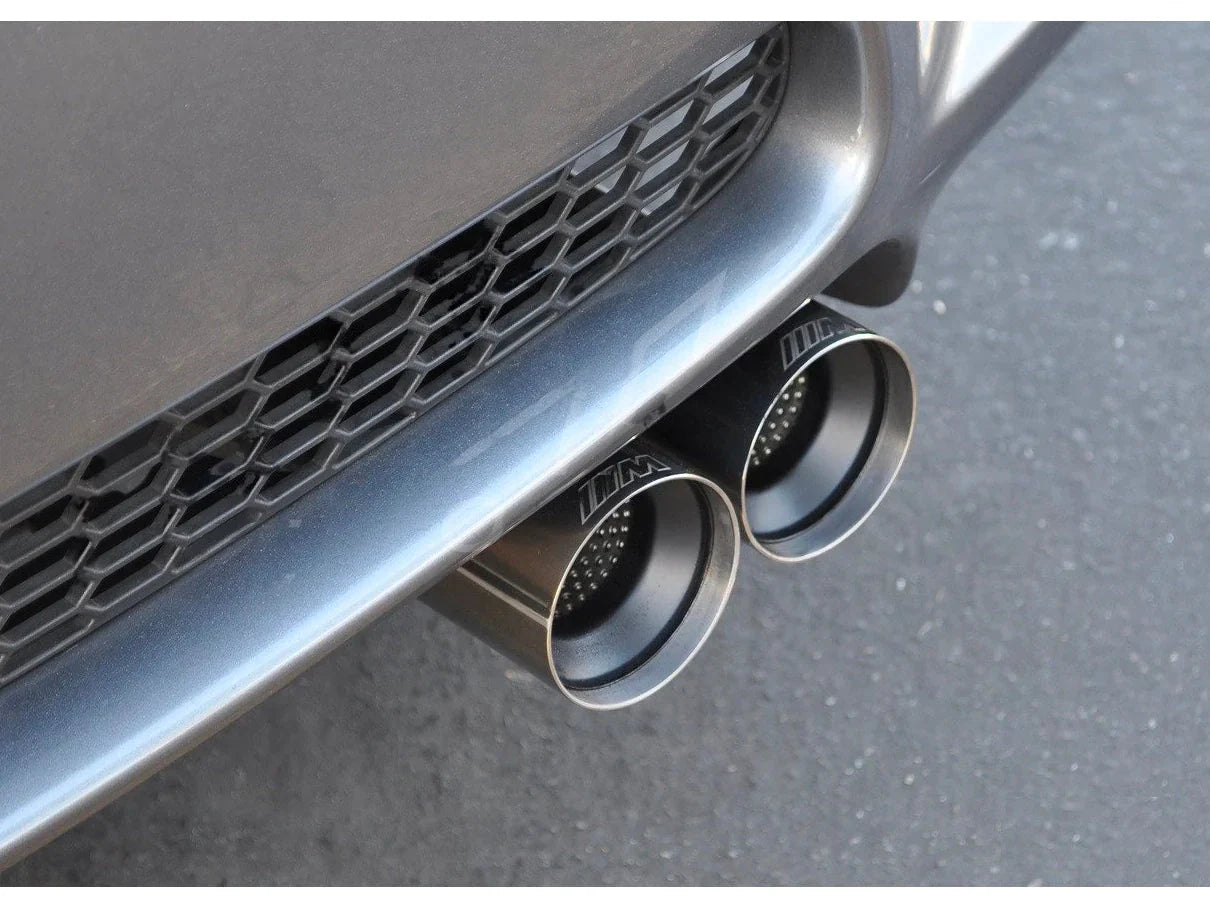 Genuine BMW M Performance Exhaust Rear Silencer/Muffler for M3 E90 Saloon/Sedan 20072011 | Inconel, 4x74mm Polished Titanium Quad Tailpipes | OEM V8 Back Box | PN 18302184198