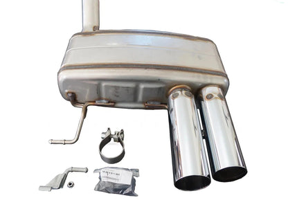 Genuine BMW Performance Rear Back Box/Muffler Exhaust for 3 Series Coupe/Convertible E92/E93 320d N47D20 diesel - Stainless Steel Twin 74mm Chrome Tips - OEM Direct Fit - OE 18302185803 - Rear Silencer Tailbox Upgrade/Replacement