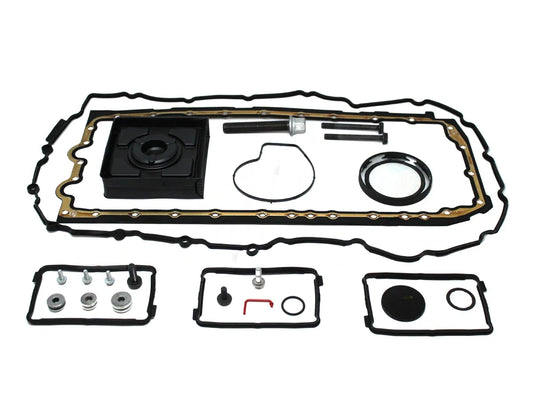 Genuine BMW S55 Crankshaft Hub Service/Refresh Kit - OEM Fasteners, Front Main Seal & Timing Cover Gasket Set for F80 M3 & F82 M4 (2014-2020) | Crank Hub Bolt Kit, O-Rings, Oil Pan Screws - One-Piece Hub Install