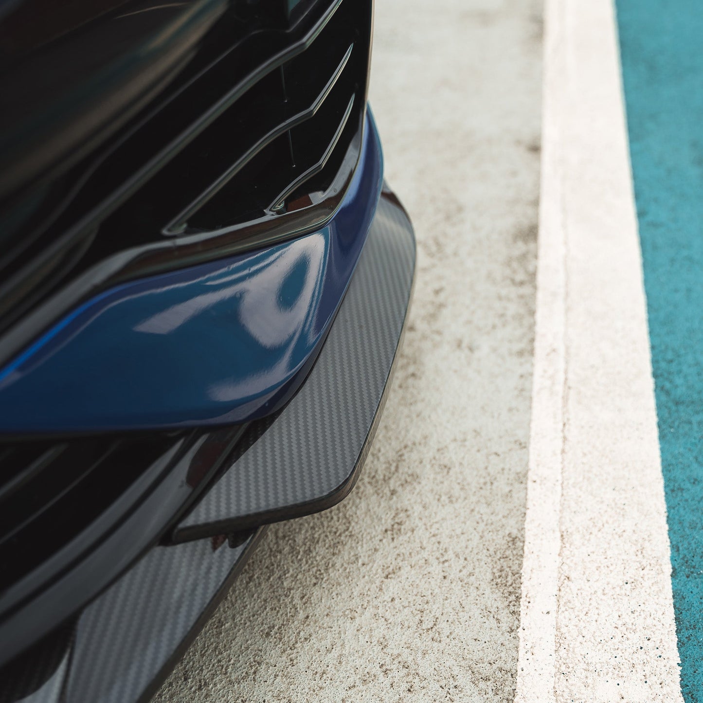 VW Volkswagen Golf R Mk8/Mk8R (2020+) Carbon Fibre Front Lip Splitter / Front Spoiler Chin Spoiler Bumper Lip – CT Design Pre-Preg Carbon OEM+ Aero Upgrade Body Kit 8R