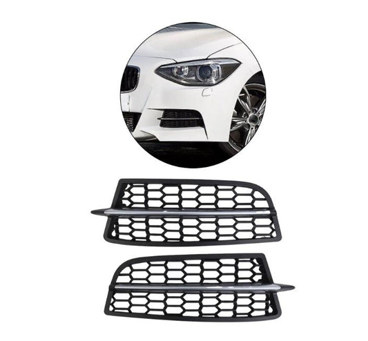 Front Bumper Fog Light M Grille Covers for BMW 1 Series F20 F21 Pre facelift